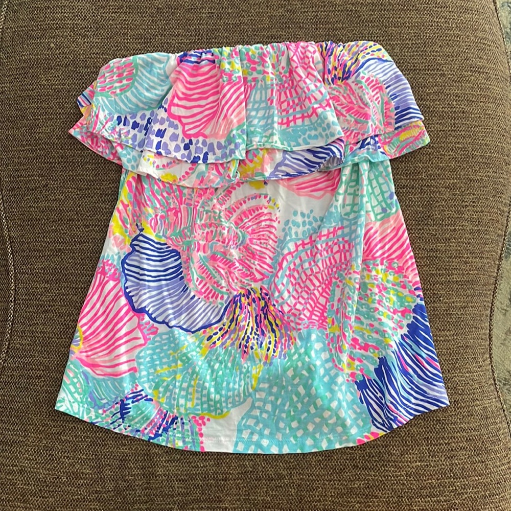 Lilly Pulitzer strapless top